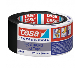 Adhesif Toile Pro Strong 74662 Noir 50mx50mm Tesa