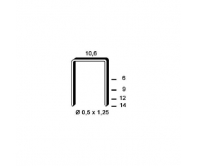 Agrafe PF-09 galva boite de 5000 Alsafix