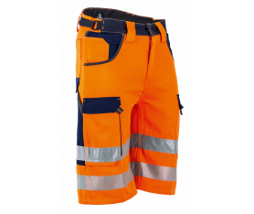 Bermuda Haute Visibilité Chandelle Orange LMA Lebeurre