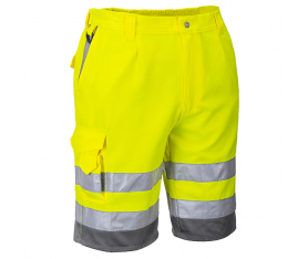 Bermuda Haute Visibilité E043 Jaune Gris TL Portwest