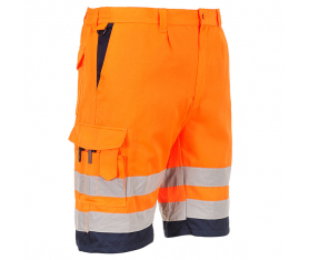 Bermuda Haute Visibilité E043 Orange Marine TL Portwest