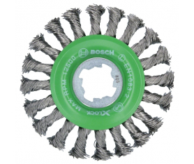 Brosse circulaire à fils torsadés Heavy for Inox X-Lock D115 Bosch