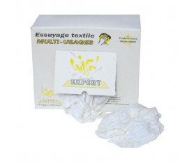 Chiffons polycoton blanc carton de 10kg Global Hygiene