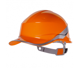 Casque chantier diamond orange fluo Delta Plus