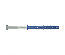 Cheville nylon avec vis tete H 10x140mm bte de 25 Rawl