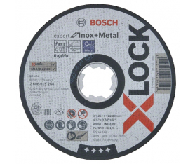 Disque à tronçonner expert for inox and metal X-Lock 125x1 Bosch