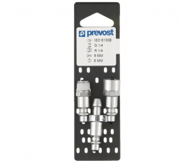 Embouts ISO B G 1/4 - R 1/4 pour Tuyau 10mm Prevost
