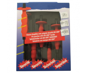 Jeu 5 Chasses Goupilles Gainé Air-Grip 3-4-5-6-8mm Racodon