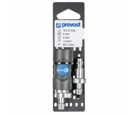 Kit Connexion ISO B pour Tuyau 8mm + Collier 1517 x2 Prevost