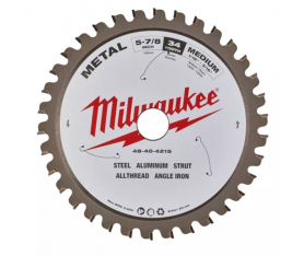 Lame de scie circulaire Metal 150x20x1.6 34 dents Milwaukee