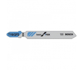 Lames scie sauteuse basic for inox T118GFS sachet de 5 Bosch