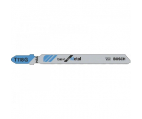Lames scie sauteuse basic for metal T118G sachet de 5 Bosch