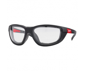 Lunette de sécurité claire haute performance avec joint Milwaukee