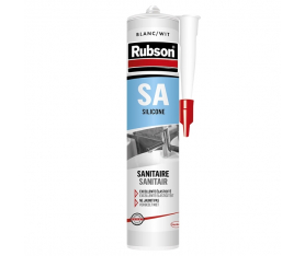 Mastic Silicone SA Sanitaire Blanc 300ml Rubson