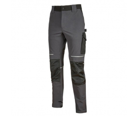 Pantalon de travail slim résist en nylon gris foncé ATOM TS U-Power