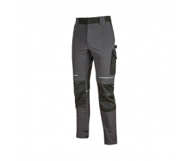 Pantalon de travail slim résist en nylon gris foncé ATOM T3XL U-Power