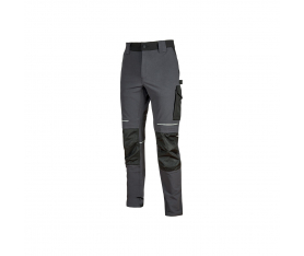 Pantalon de travail slim résist en nylon gris foncé ATOM U-Power