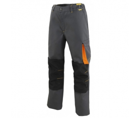 Pantalon G-Rok Carbonne/Orange Taille XL avec Genouilléres Molinel