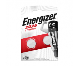 Pile Lithium 3V CR2025 lot de 2 Energizer