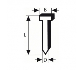 Pointes TH 20° D1.6x44 galvanisée Bosch