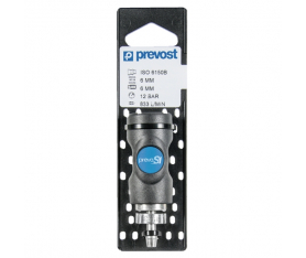 Raccord ISO B sur Plaque pour Tuyau 10mm Prevost