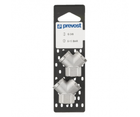 Raccords Y sur Plaque Femelle BSPP G 1/4" lot de 2 Prevost