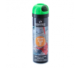 Traceur de chantier fluo TP vert 500ml Soppec