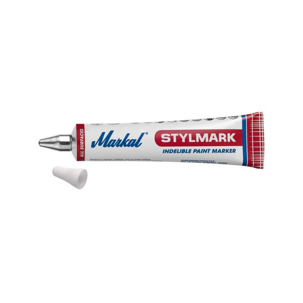 Marqueur peinture indelebile tube 50ml blanc Wilmart - Matériel de Pro