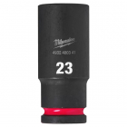 Douille longue shockwave 1/2 hex 23mm Milwaukee
