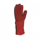 Gants de soudeur croute de cuir anti chaleur T10 CA615K Delta plus