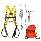 Kit harnais de sécurité dorsal + 1 stop chute 10m Levac