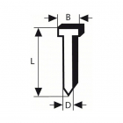 Pointes TH 20° D1.6x32 galvanisée boite de 2000 Bosch