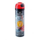 Traceur de chantier fluo TP rouge 500ml Soppec
